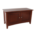 Alaterre Furniture Shaker Cottage Storage Cabinet Bench, Cherry ASCA0560